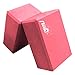 Fledo Yoga Blocks (Set of 2) 9″x6″x4″ – EVA Foam Brick, Featherweight and Comfy – Provides Stability and Balance – Ideal for Exercise, Pilates, Workout, Fitness & Gym (Rose Red)thumb 2