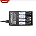 Bonacell 8PCs 800mAh 3.7V Li-ion 16340 Battery RCR 123A Rechargeable Battery & Battery Charger Kit for Arlo Wire-Free HD Security Camera (VMC3030) and Flashlight