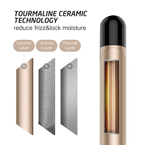 Hoson 1/2 Inch Curling Iron Professional, Ceramic Tourmaline Curl Wand