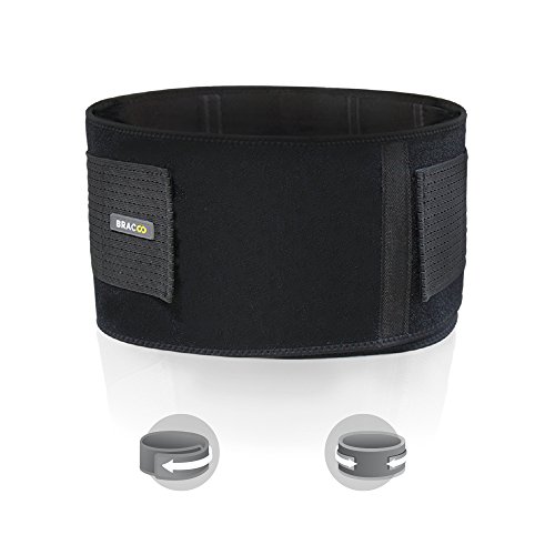 Bracoo Back Lumbar Brace, Abdominal Support Belt for Strains, Sprains and Pain Relief - Adjustable Straps, Lightweight & Flexible, BS31 (S/M (28" - 42"), Black) - Thumbnail 7
