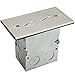 ENERLITES Screw Cap Cover Floor Box kit, 5” x 2.8” 1-Gang, 20A Tamper-Weather Resistant Duplex Receptacle Outlet, Watertight Gasket, Corrosive Resistant, UL Listed, 975506-SS, Stainless Steel
