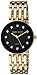 Anne Klein Women's AK/2944BKGB Diamond-Accented Gold-Tone Bracelet Watch