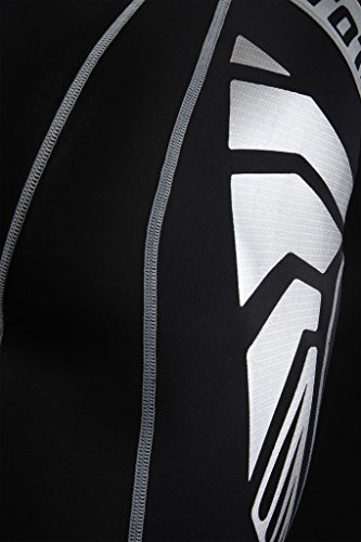 TCA Men's Boys CarbonForce Pro Compression Thermal Base Layer Shorts - Black Medium