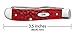Case WR XX Pocket Knife Dark Red Jigged Bone Mini-Trapper Carbon Steel (CS) Item #6983 - (6207 CS) - Length Closed: 3 1/2 Inches