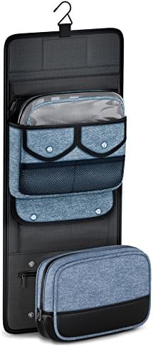 TSA Compliant Hanging Toiletry Travel Bag with Removable Dopp Kit