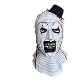 Zatibvy Terrifier Art the Clown Mask Latex, Horror Halloween Costume Accessory for Adults, Scary Joker Masks