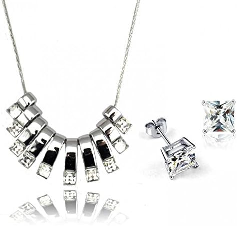 USMagic Europe And The United States Major Suit Jewelry Necklace Tassel Explosion Box Earrinnecklace Set 1252-125