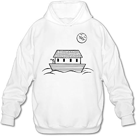 Phenban Organic Bamboo Male Hoody White Sweatshirt The Ark