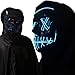 Halloween Mask,LED Masks Glow Scary Mask Light Up Cosplay Mask Rave Mask for Festival Music Party Parties Costume Christmas (Halloween mask for Bule 2)