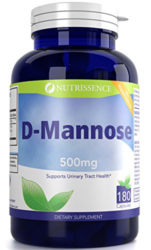 D-Mannose 500 mg 180 Capsules - Urinary Tract Health Support - Nutrissence