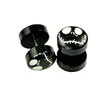 Fake Ear Plugs Black 