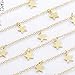 SEAYII Women Star Choker Necklace Gold Dangle Drop 14K Gold Fill Lucky Trendy Dainty Chain Short Boho Beach Simple Delicate Handmade Gold Jewelry Gift