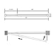 WindBreath 23-Inch-by-43-Inch Adjustable Tension Rod, White