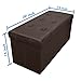 Otto & Ben Folding Box Chest with Memory Foam Seat Tufted Faux Leather Trunk Bedroom Ottomans Bench Foot Rest Stool, 30 Inch, Brown