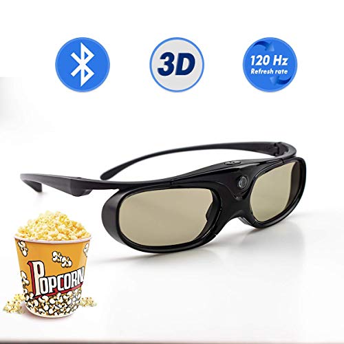 DLP LINK 144 Hz Ultra-Clear HD 3D Glasses,Vamvo Active Rechargeable 3D Shutter Glasses for All 3D DLP Projectors - BenQ, Optoma, Dell, Mitsubishi, Samsung, Acer, Vivitek, NEC, Sharp, ViewSonic & Endle