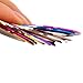 BONAMART World Pride Nail Tape Stripe Decoration Sticker Hologram, Set of 10