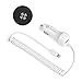 iPhone 6s Car Charger + Car Mount, ProtonPlanet Lightning Coiled Car Charger Adapter for iPhone 6/6s 6s Plus White