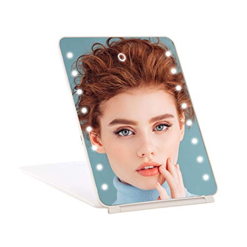 Impressions Touch Pad Rechargeable Makeup Mirror with LED Lights and