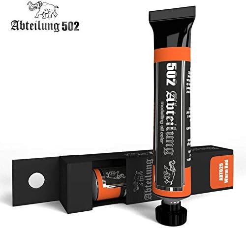 Abteilung502 ABT025 Warm Red, Modelling Oil Color Tube - Model Building Paints and Tools # AK-ABT025
