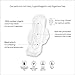 MYBOXSHOP Day Pads for Women - 100% Organic Cotton Top Sheet. No Toxins, Period. Hypoallergenic, Chlorine & Fragrance Free Feminine Pads with Wings - 60mL Absorbency & 9.5