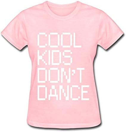 Jianwu33 Women's Pink Cotton T-Shirt COOL KIDS DON'T DANCE
