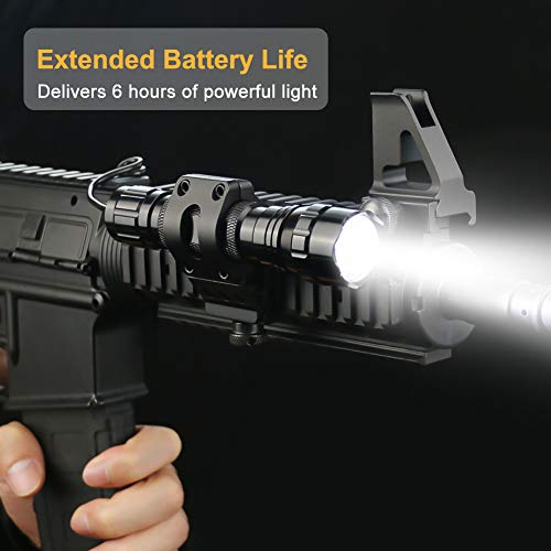 6 Feyachi+Flashlight+Picatinny+Rechargeable+Batteries
