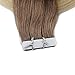 Full Shine Glue In Hair Extensions 18 Inch Tape In Ombre Hair Extensions Hair Color 6B Fading To 613 Yellow Blonde Tape In Real Hair Extensions Invisible Tape In Hair 50 Grams 20 Pcs