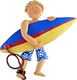 Ornament Central Surfer Ornament - Male - Blonde