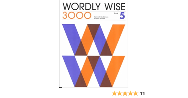 Wordly Wise 3000 Book 5 Hodkinson Kenneth Adams Sandra 9780838824351 Amazon Com Books