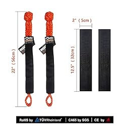 TOUGH 2 Pcs Synthetic Soft Shackle 1/2 Inch x 22