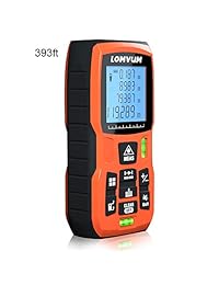 Lomvum LV5800 Medidor de distancias laser, con modo pitagórico, para calcular área y volumen.