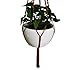 Plant Hanger Macrame Cotton 6 Legs 51 Inches in Tan and Green Color for Indoor Outdoor, Living Room, Kitchen, Deck, Patio, High and Low Ceiling with Size of 10-12 inches Without The Pot (Light Brown)thumb 3