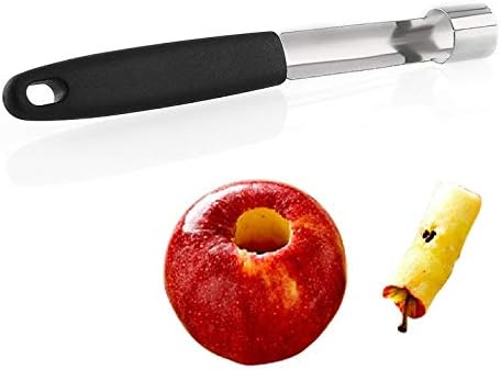 Best Quality - Corers - Stainless Steel Easy Twist Core Seed Remover Fruit Apple Corer Pitter Seeder Kitchen Tool Black Color - by elenaus - 1 PCs