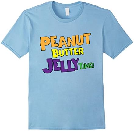 Mens Peanut Butter Jelly Time! Cool T-Shirt XL Baby Blue