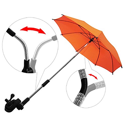 YESIDO Baby-Pram-Stroller Parasol Whealchair Pushchair Sun Shade Parasol Portable Parasol Sun Umbrella Rain Proof and UV Manual Umbrella Bicycle Umbrella