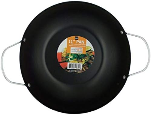 Pack of 2 Black All Purpose Stir Fry Pans with Handles 11"