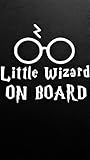 Harry Potter Inspired Baby on Board Wizard Vinyl Decal Sticker|WHITE|Cars Trucks Vans SUV Laptops Wall Art|5.5