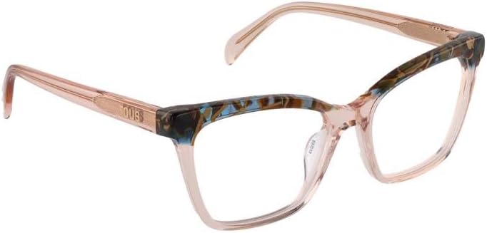 Brille mit Sehstärke für Damen Quadratisch Shiny Transp.peach VTOB92V
