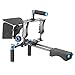 Neewer Aluminum Film Movie Kit System Rig for Canon/Nikon/Pentax/Sony and other DSLR Cameras,includes:(1)Video Cage+(1)Top Handle Grip+(2)15mm Rod+(1)Matte Box+(1)Follow Focus+(1)Shoulder Rig