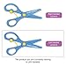 Left Handed Kids Scissors / School Scissors, Preschool and Kindergarten Use - Plastic Blunt Tipped Kid and Toddler Safety Craft Scissors for Left Handed Cutting - Pink and Blue Kid Scissors Pack