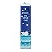 Whale on Ocean Blue Children's Canvas Growth Chart with Stickers
