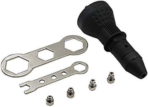 Electric Rivet Nut Gun Cordless Drill Adapter Cordless Riveting Tool Kit Insert Nut Hand Tool Power Machine Accessory - Black Ordinary Type