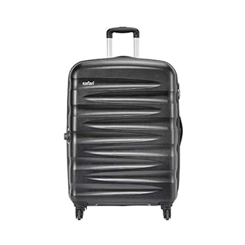 Safari Wedge 77 Cms Polycarbonate Black Check-In 4 wheels Hard Suitcase