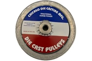 CHICAGO DIE CAST PULLEYS 6" x 1/2" Bore, No Keyway, A-Groove,Chicago Die Cast Pulley. 100% Made in The USA!