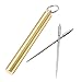 PPFISH Pocket Toothpick Holder keychain - Waterproof Metal Toothpick Box Container & 2 Titanium Toothpick Ultralight Travel Kits