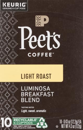 PEET’S COFFEE K-CUP PACK COLOMBIA LUMINOSA, 10CT