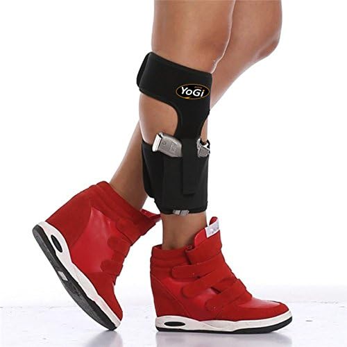 Ankle Holster by YoGi Prime.Concealed Carry IWB UNIVERSAL FIT Adjustable for most leg,For Small&amp;Mid-Size hand GUNS Neoprene Holder Pistols,Revolvers For Men and Woman