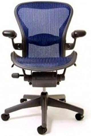 Herman Miller Aeron Chair Fully Featured Cobalt Blue Open Box Size B