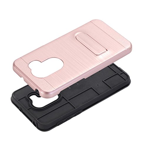AutumnFall For Alcatel Revvl(T-Mobile)/Alcatel A30 Fierce 2017/Alcatel A30 PLUS/Alcatel Walters/5049 Case,1PC Card Pocket Holder Holster Case Stand Protect Cover (Rose Gold)