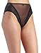 Carnival Women's High Cut Lace Bikini, Black, Large